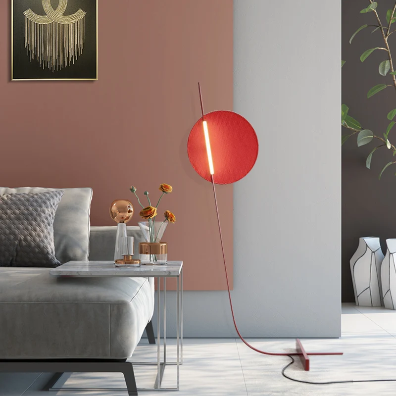 Jorgelina Floor Lamp Nordic LED red lamp Minimalist replica lamp designer Creative Decor Living room decorations aesthetics lamp