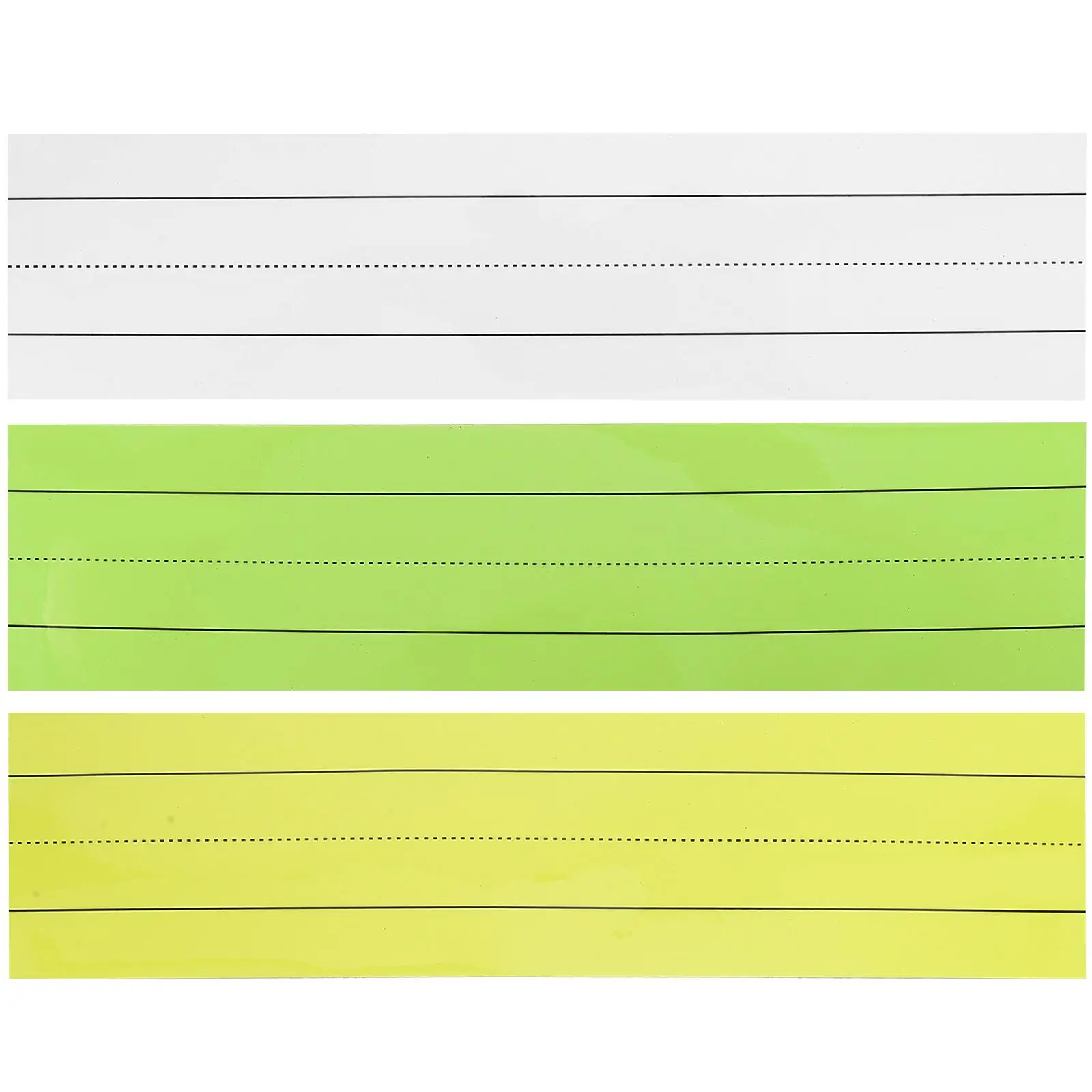 3 Pcs Magnetic Sticker Strip Sentence Strips for Whiteboard Fridge Notepads Lined The Pet Dry Erase Magnets