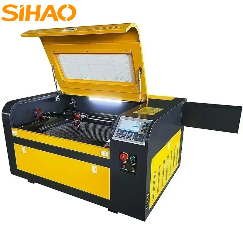 

SIHAO 50/60W CO2 Laser Engraver Laser Engraving Machine Working Area 400 X 600 mm RUIDA/M2 Board For Wood Leather Acrylic More