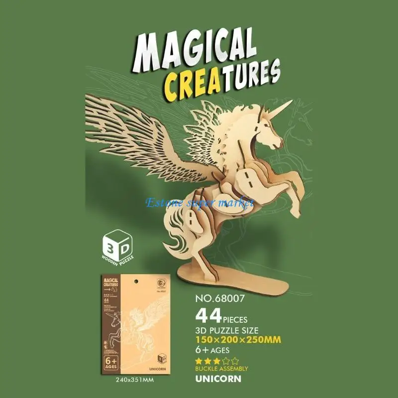 090b dinosaure puzzle puzzle en bois dinosaure pour enfants en bois dinosaure bâtiment bricolage dinosaure modèle jouet