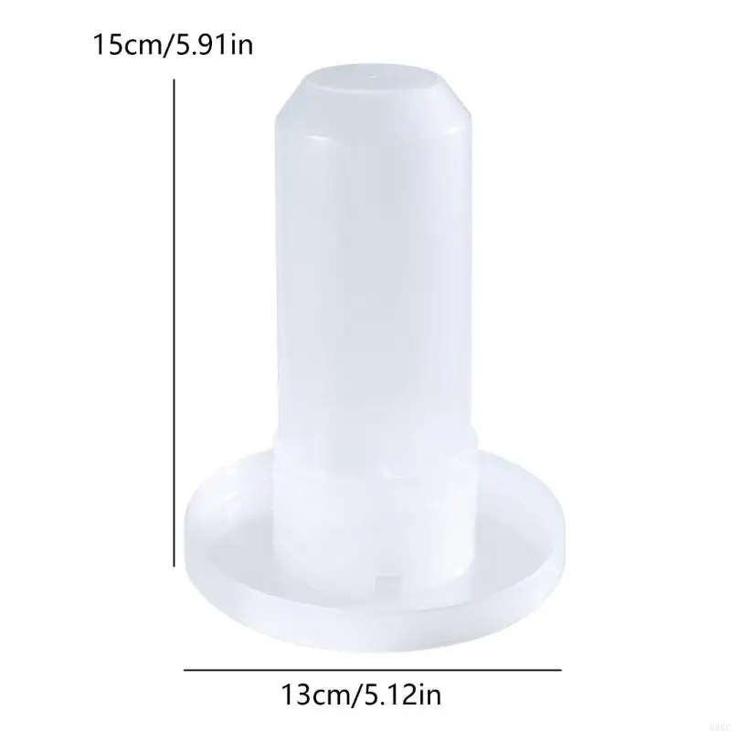 B0KC Chicken Poultry Transparent Design Feed Bucket Outdoor Practical Bird Feeder