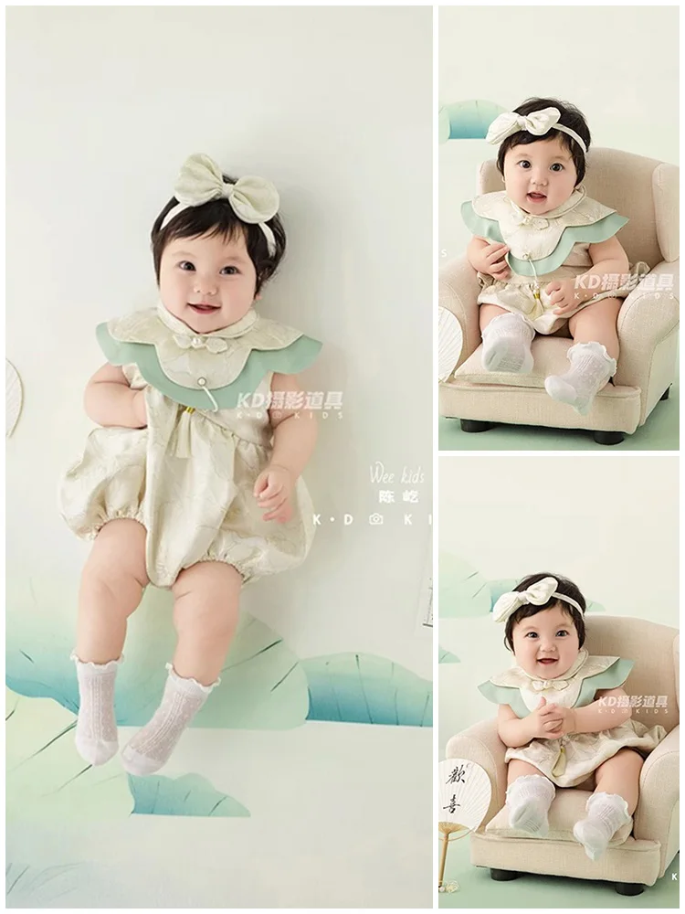 Hundred Days Baby Photography Props with Ancient Style Theme Childrens Photography Clothing Baby Photography 한국 아기옷