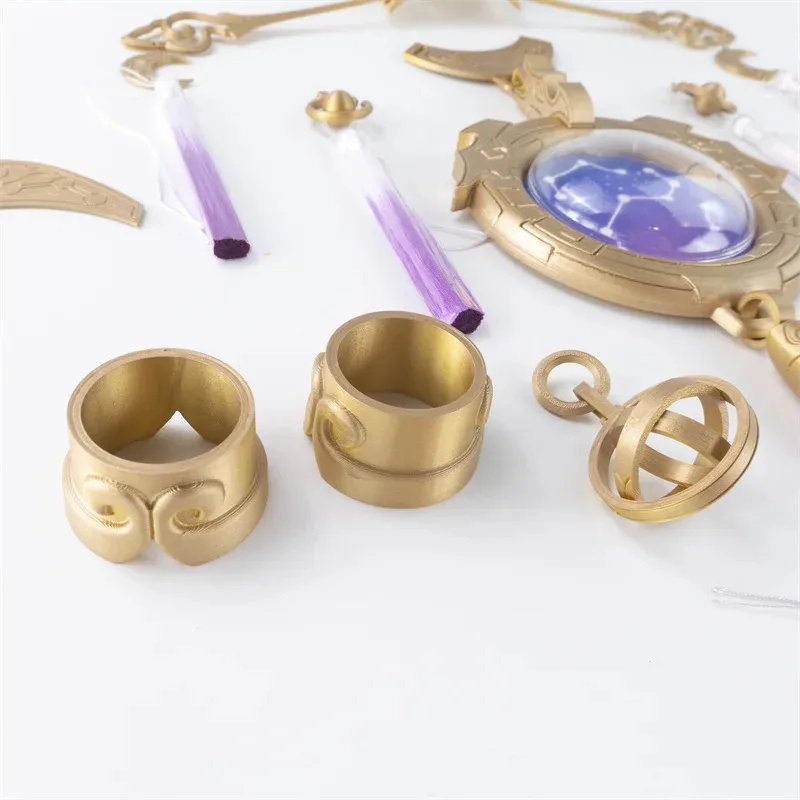 20151123 1 Set Game Honkai Star Rail Fu Xuan Cosplay Headwear Hairpin Tassels Ear Clip Earring Accessories Props