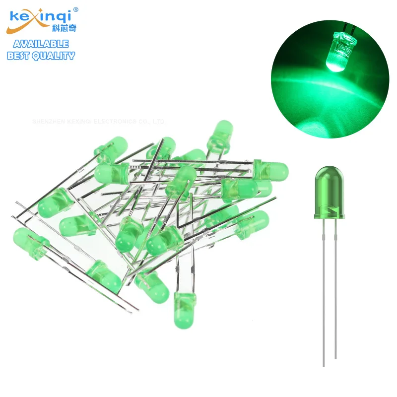 60-150pcs/pack F3 F5 3mm 5mm LED Light Emitting Diode DIP Assorted Kit Red Green Yellow For PCB Indication Light DIY