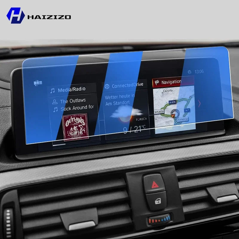 لسيارات BMW Series 2 F22 F23 2014-2019 الزجاج المقسى سيارة الملاحة واقي للشاشة فيلم لوحة القيادة شاشة طبقة رقيقة واقية #2