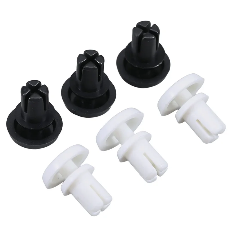 100/200 шт. R2024-R6080, черный/белый нейлоновый пластик, R-тип, расширительная заклепка, гайка, пряжка, зажим, заклепка для печатной платы, застежка