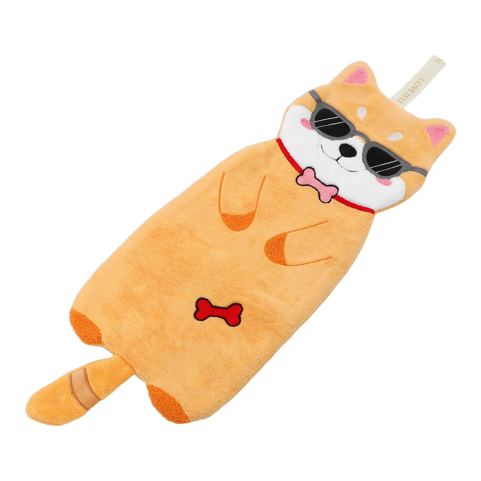 

Cute Cartoon Animal Hanging Hand Towel Soft Absorbent Quick Dry Kitchen Bathroom Room Fleece Bath Cloth Cartoon Hand Towel
