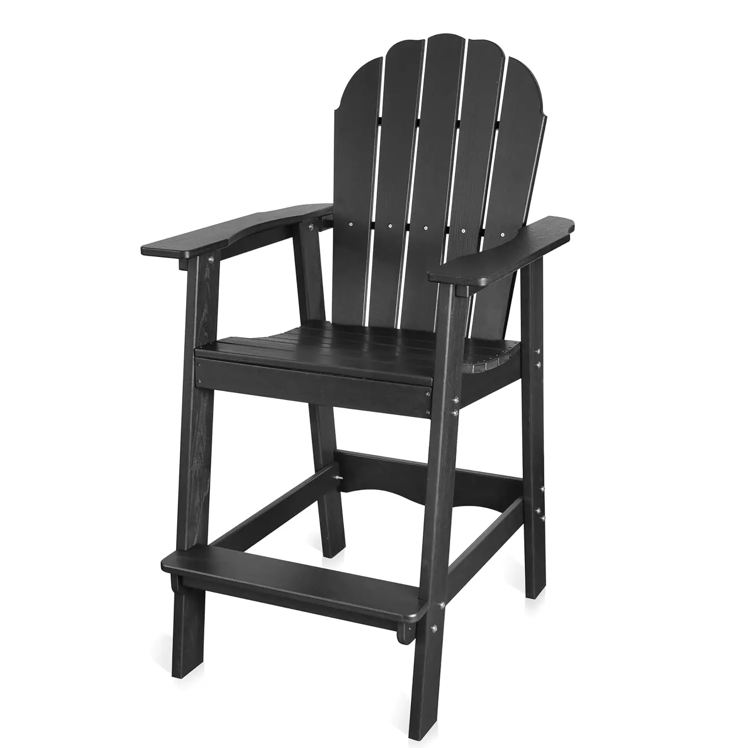 

Стул, устойчивый к непогоде, высокий стул для балкона/террасы, барный стул из переработанного HDPE, выдерживает до 350 фунтов, на заказ