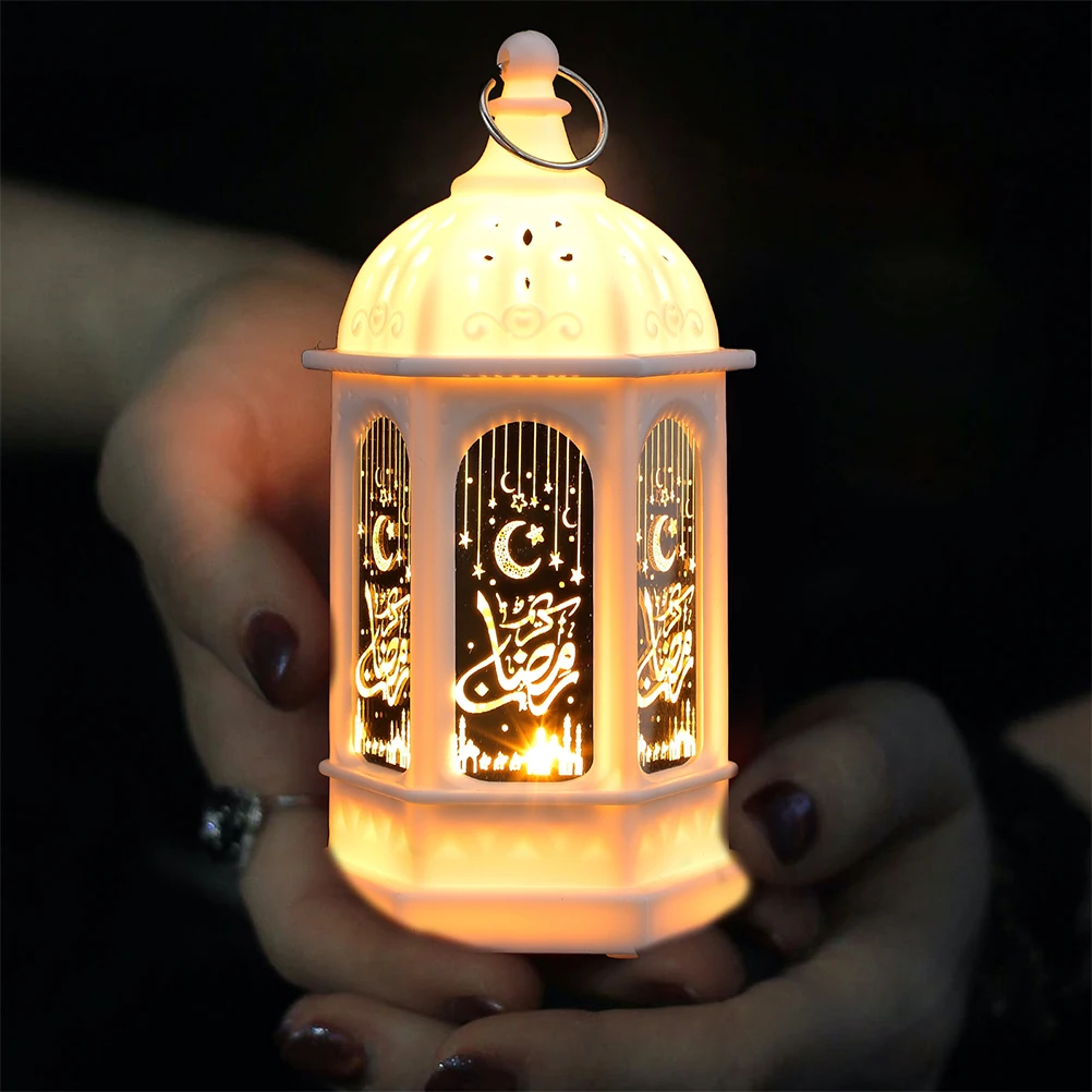 

2 Pcs Retro Mini Lights Decorative Effect Eid Mubarak Rural Decorations for Home Pp Lantern LED