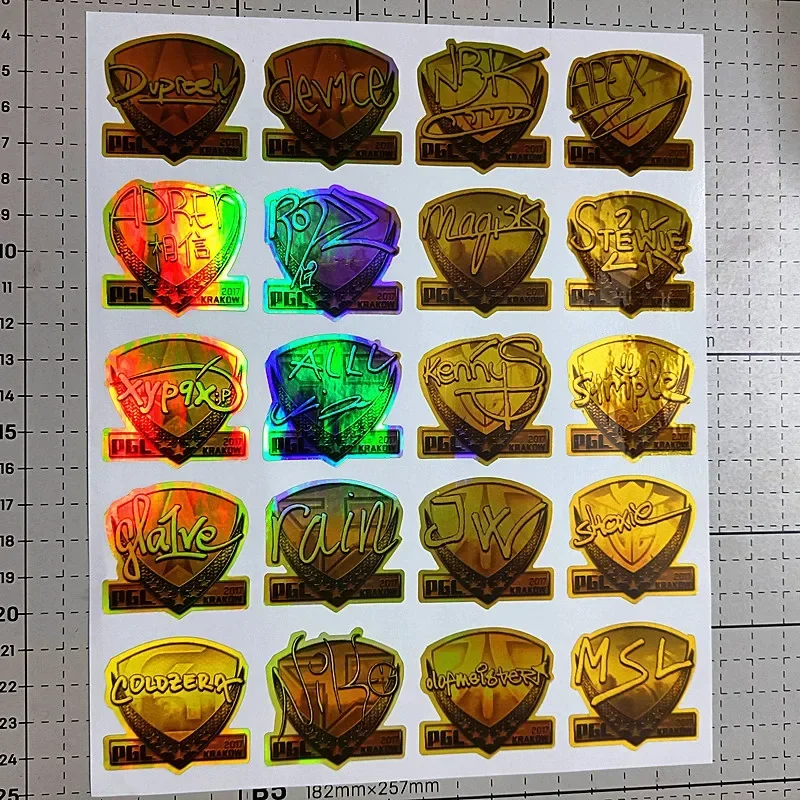 

Waterproof Mobile Phone Computer Laptop Car Sticker Gift Holographic Csgo Peripheral Stickers Physical Printing Physical