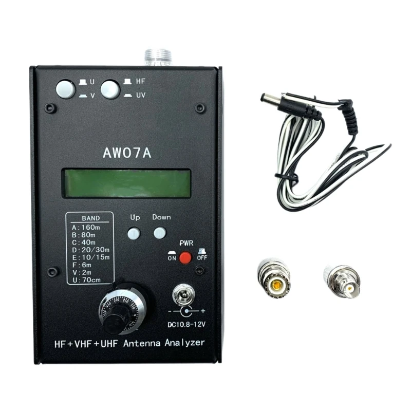 

1.5-490MHZ VHF/UHF 160M 490Mhz Impedance SWR Antenna Analyzer Shortwave Radio