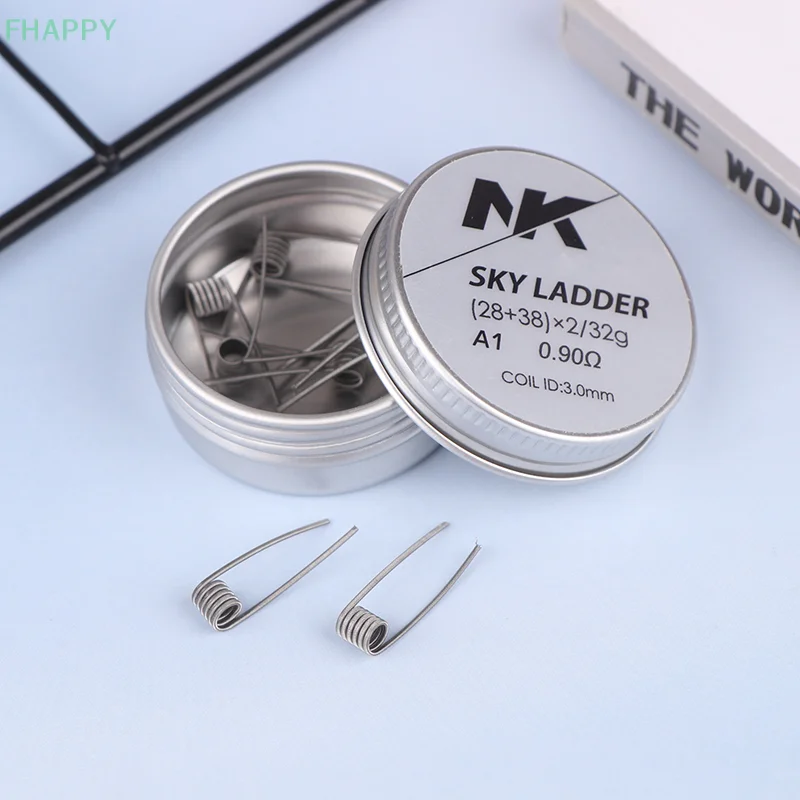Prewind MTL/AIO/RDL/RBA Diameter dalam 2.5mm Fused Clapton Alien Coil Spring Handheld Tools Resistances A1 SS316L NI80 kawat