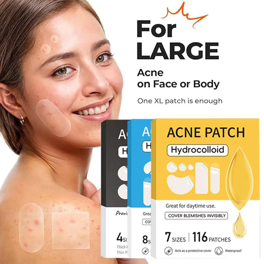 Acne Patch Mild Non-irritating Lightens Acne Hydrocolloid Acne Stickeres For Forehead Cheek Back Blackheads Closed Comedones