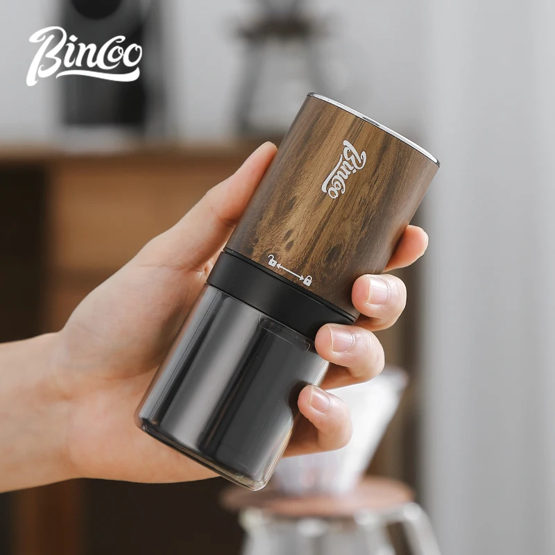 

Bincoo Mini Portable Coffee Bean Grinder Electric Manual Battery Hand Mill Grinder Professional Ceramic Grinding Core