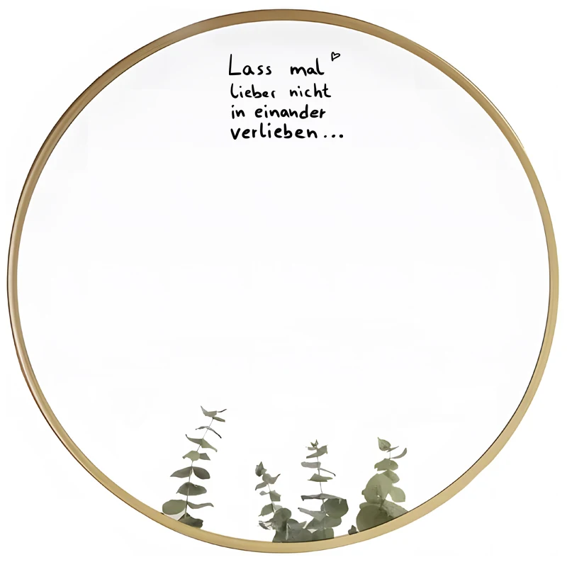

Lass mal lieber nicht in einander verlieben ‌Let's better not fall in love with each other.‌mirror decals car stickers