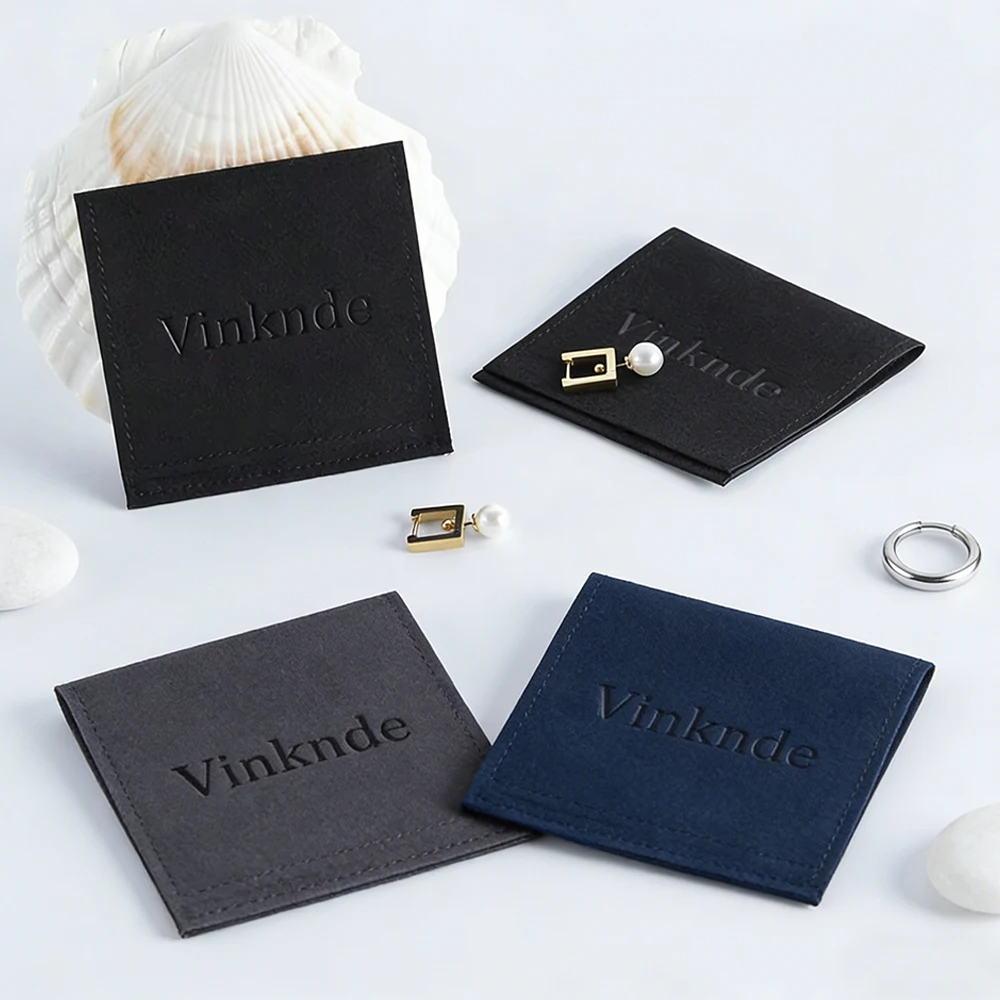 

100Pcs/Lot Microfiber Jewelry Gift Packaging Dust Pouches Wedding Travel Party Ring Earrings Bracelet Gems Display Storage Bag