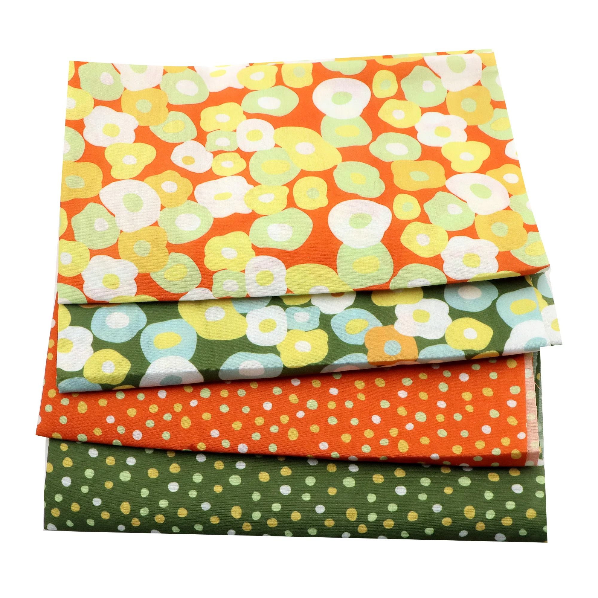Pre-cut 4pcs 7.87Inchx7.87Inch (20cmx20cm),Floral Fabric Patchwork, Fabric Quilting Strips Precut Patchwork