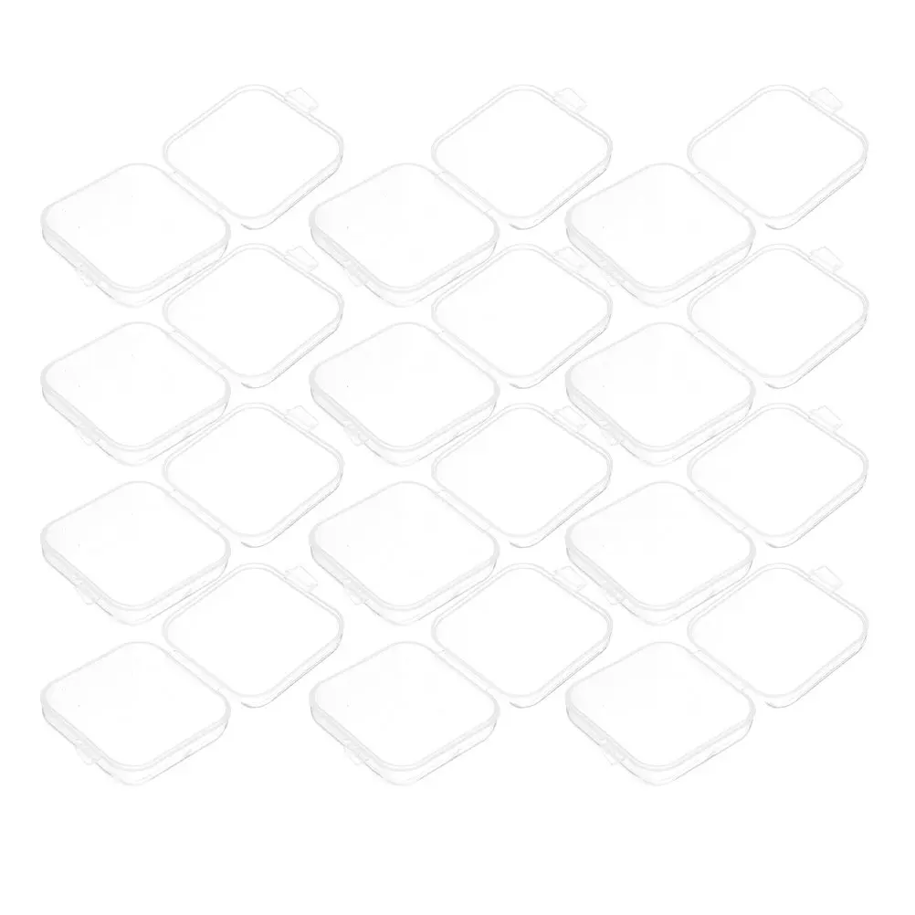 

Набор из 40 прозрачных мини-органайзеров для хранения аксессуаров: маленькие пластиковые коробочки для ювелирных изделий, колец, сережек, бусин