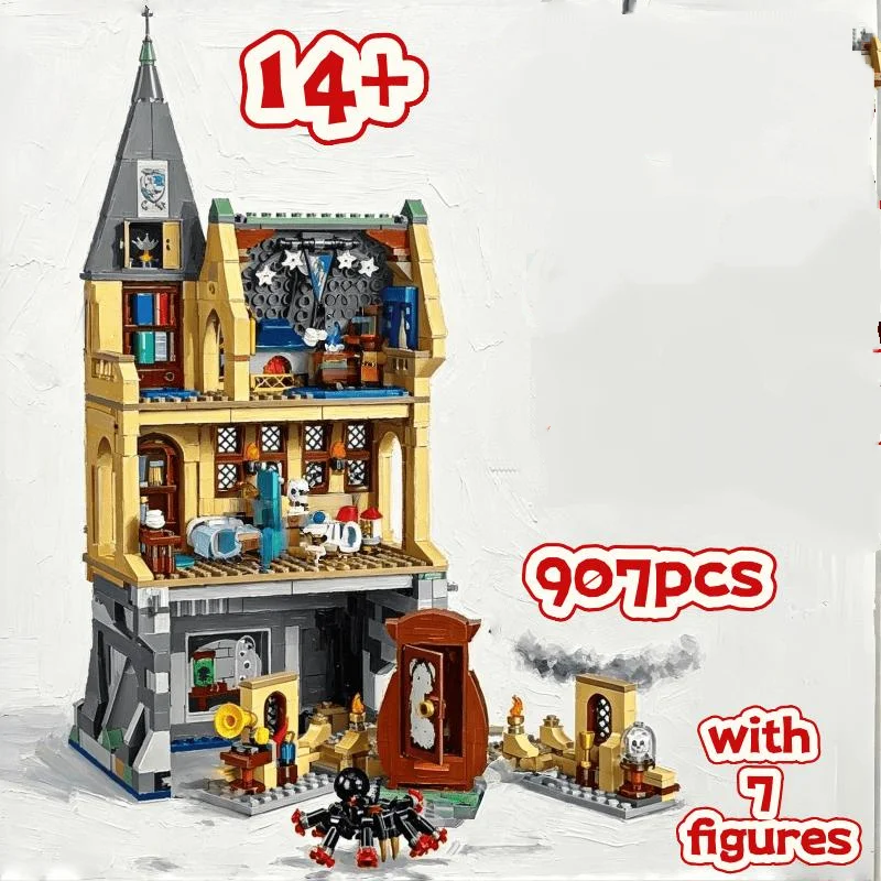 2026 High Sales 907 Pcs Film and Television Game Series Building Blocks The School Clinic In The Castle Suitable for Gifts