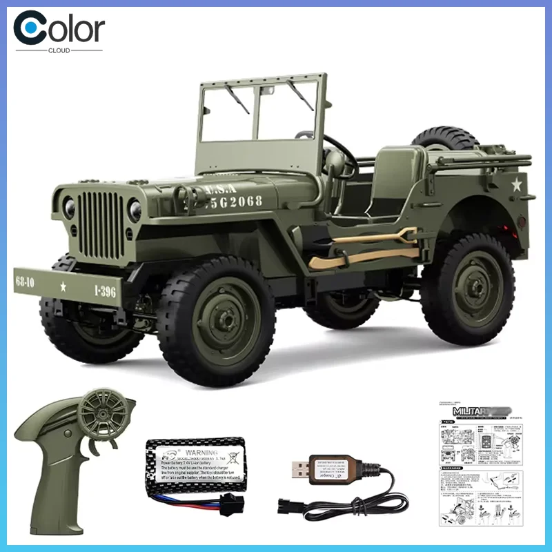 

Jjrc C8815 1/10 Willys Jeep Rc Car 1941 4wd Rtr Crawler Climbing Scale Military Truck Offroad Vehicle Adult Toy Gift For Kids