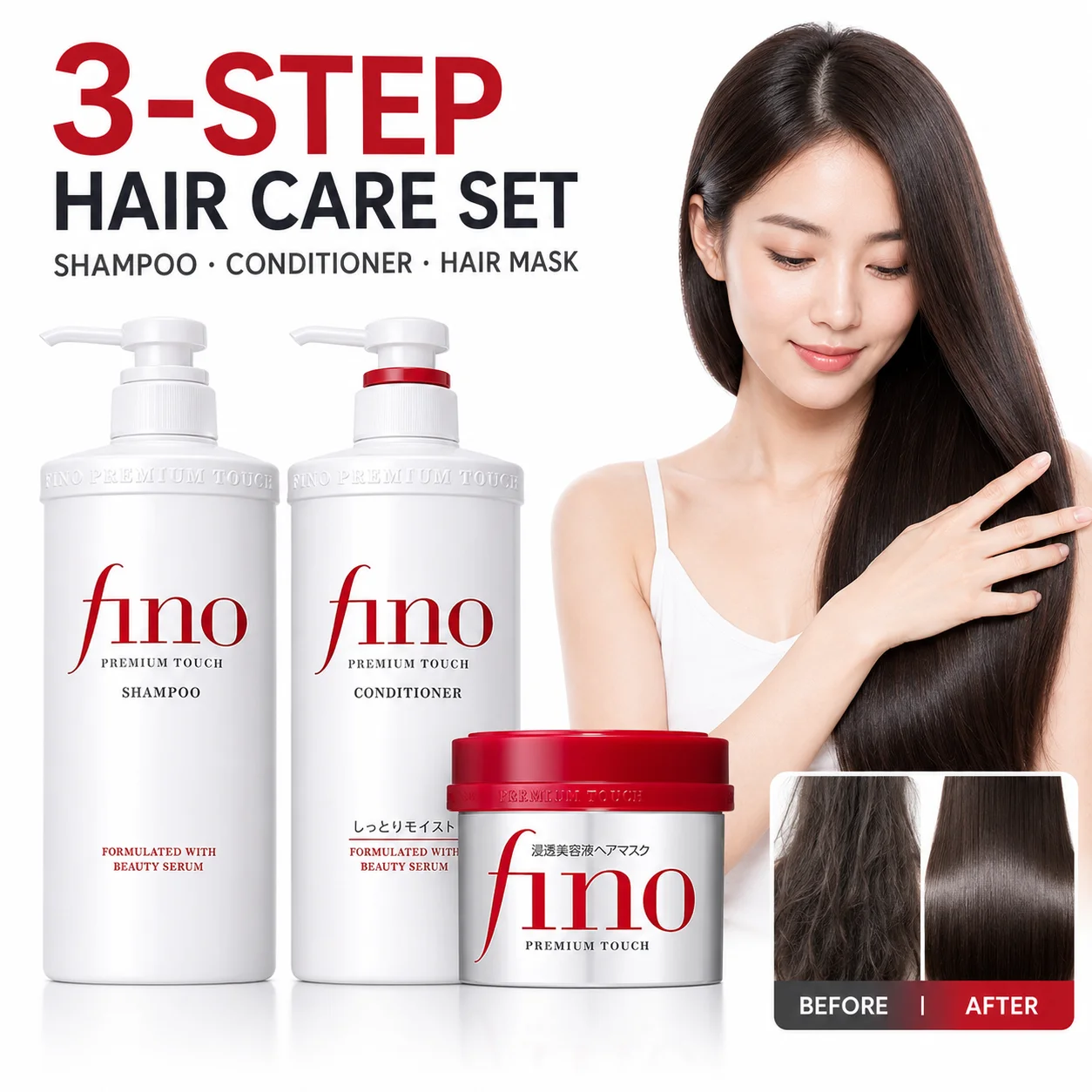 Hair Care Japanese - Japanese Fino Shampoo Conditioner Hair Mask