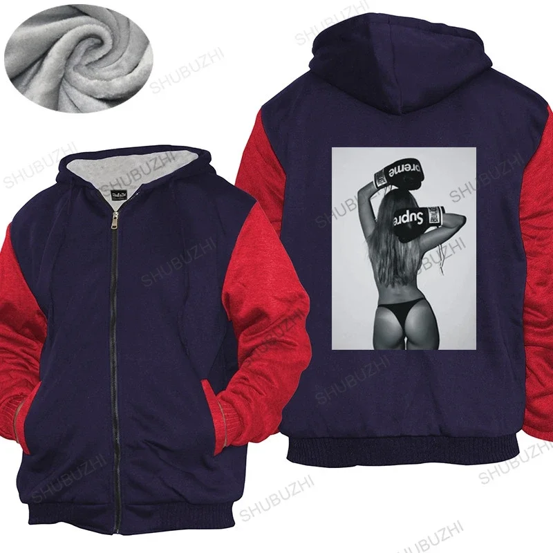 Mens winter cotton warm coat loose tops Boxer Girl Tumblr Blogger Unisex hoodies 367 Top  Cotton Humor hoodie women Fleece hoody