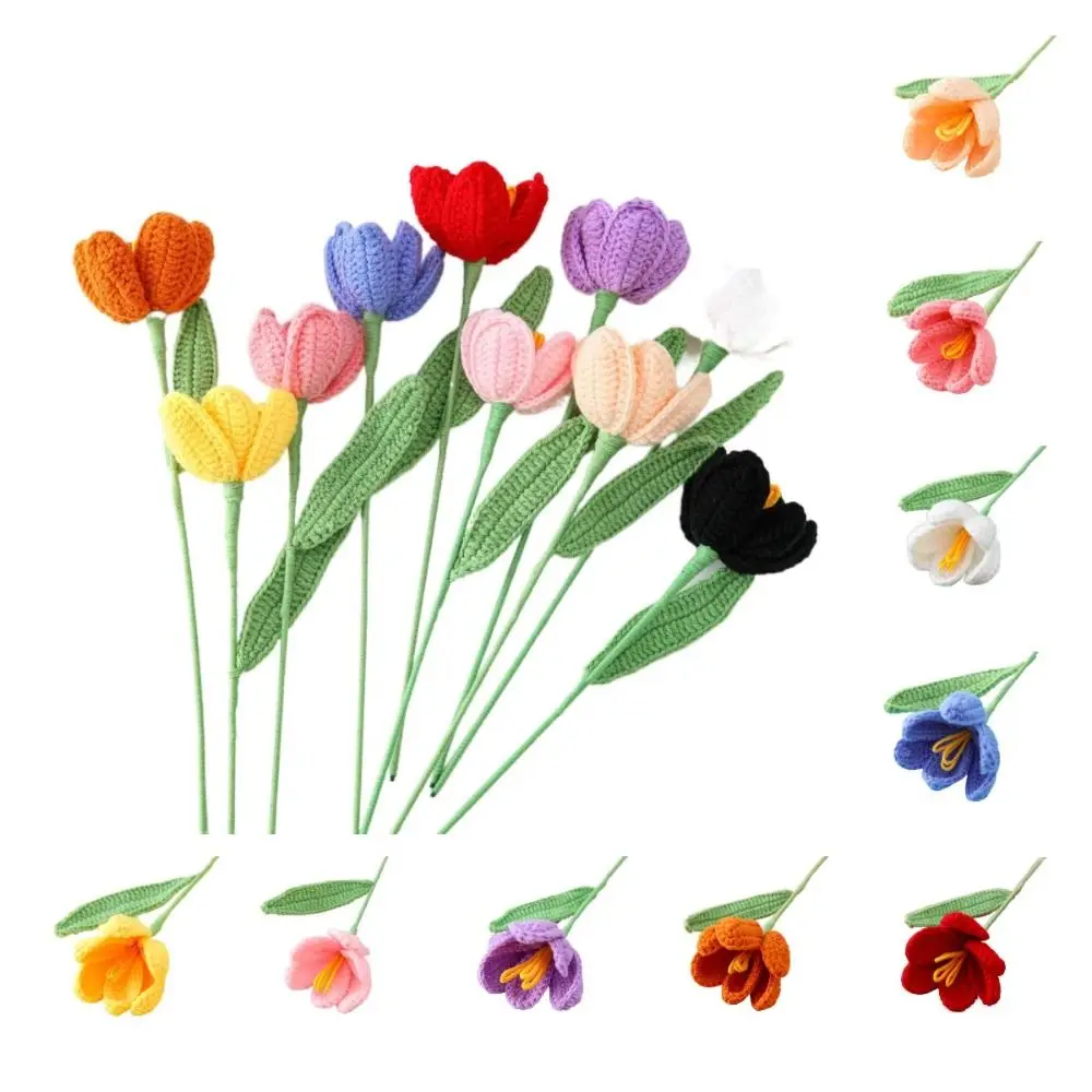 

Simulated Flower 3D Flower Bookmark Book Page Marker Flower Book Clip Tulip Flower Bookmarks Book Paginator Weaved