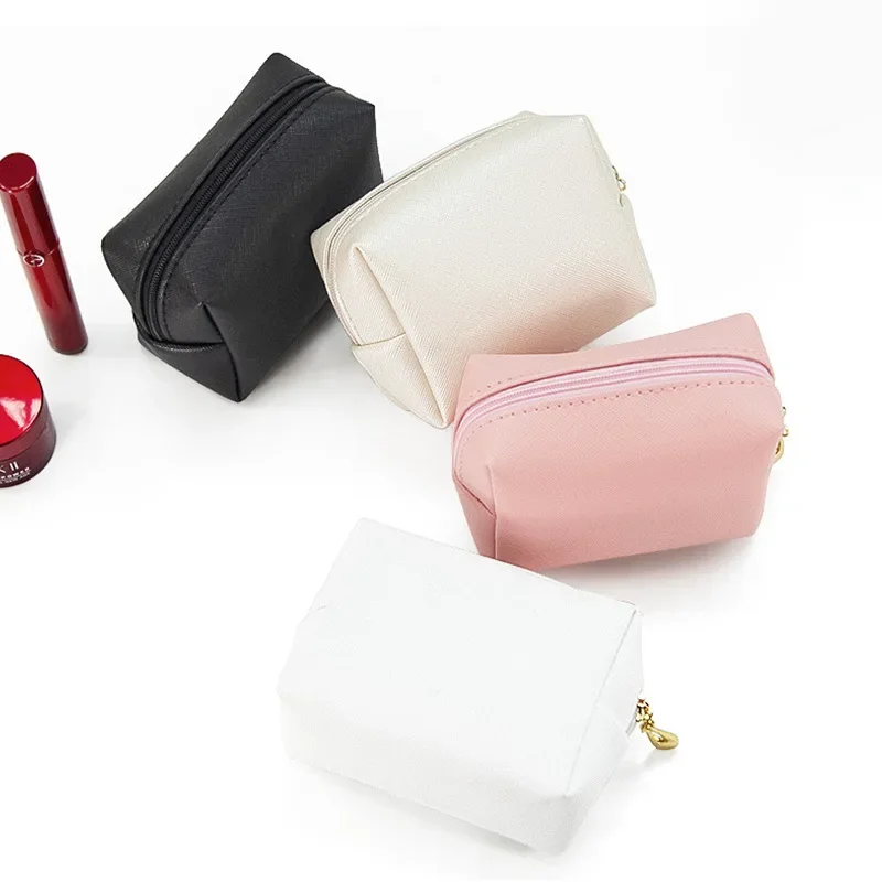 

Cosmetic bag women's explosive pu hand-held portable square waterproof cute travel wash storage bag