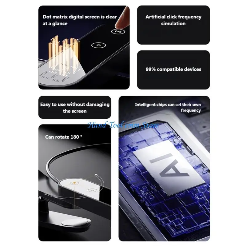 

H37F Screen Auto Tapper for Mobile Phone Devices Simple Setups Fast Clickers Simulation Finger Continuous Clickers