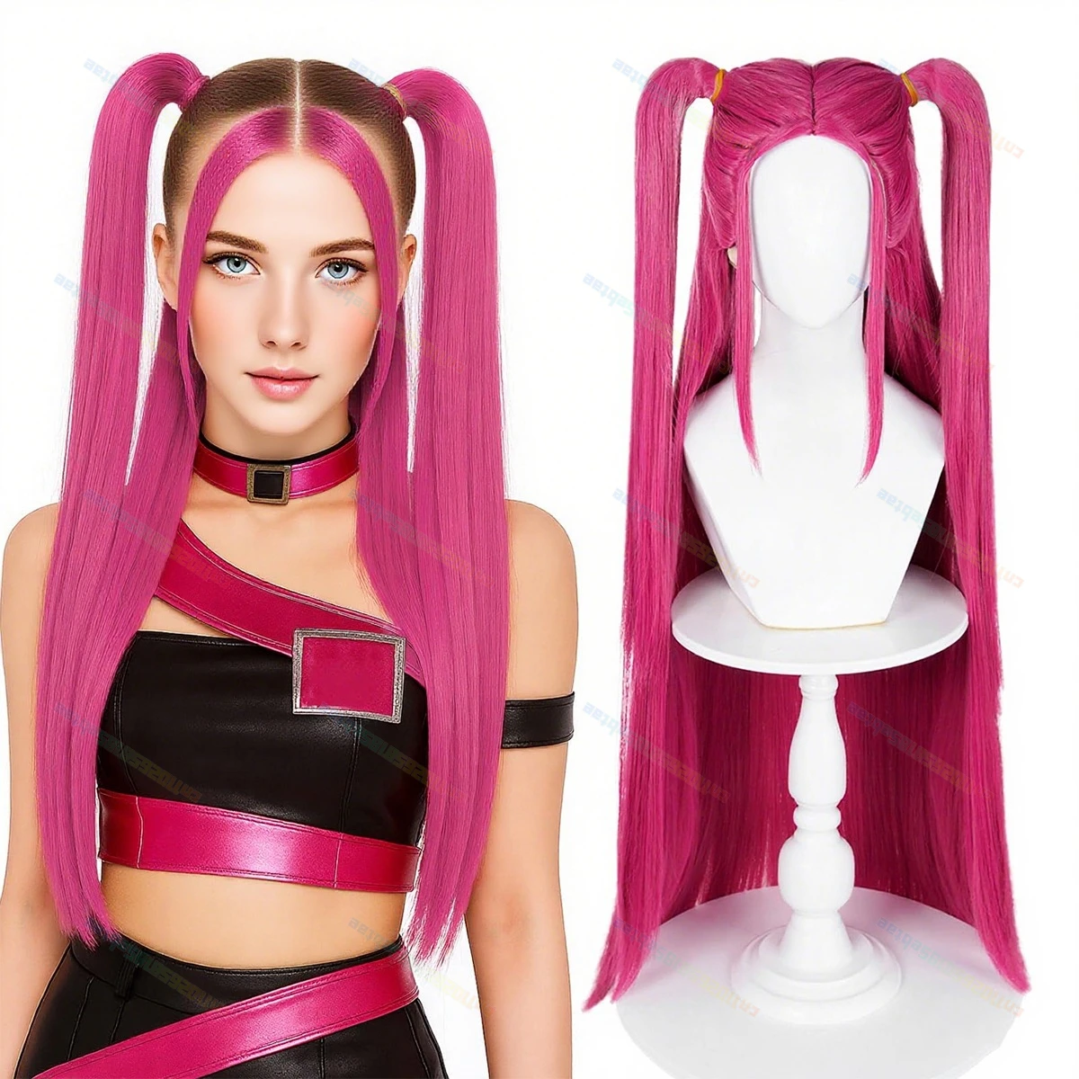 KPOP Demon Hunters Costume Rumi Wigs Cosplay Anime Mira Zoey Costume Wigs for Women Men Purple Braid Wig Halloween Cosplay Props