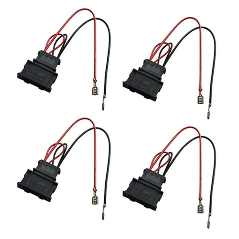 

Car Interior Speaker Wiring Harness Adapter Connector Plug for Passat 4Pcs Set Speaker Wiring
