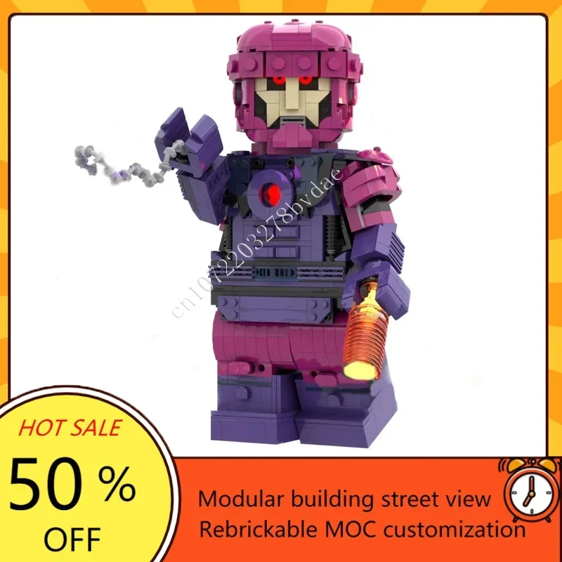 

1076 шт. MOC Space Battle Series фильм Геос Sentinel из X Мужская модель Строительные блоки Технология Кирпич Сборка игрушек Подарки для детей