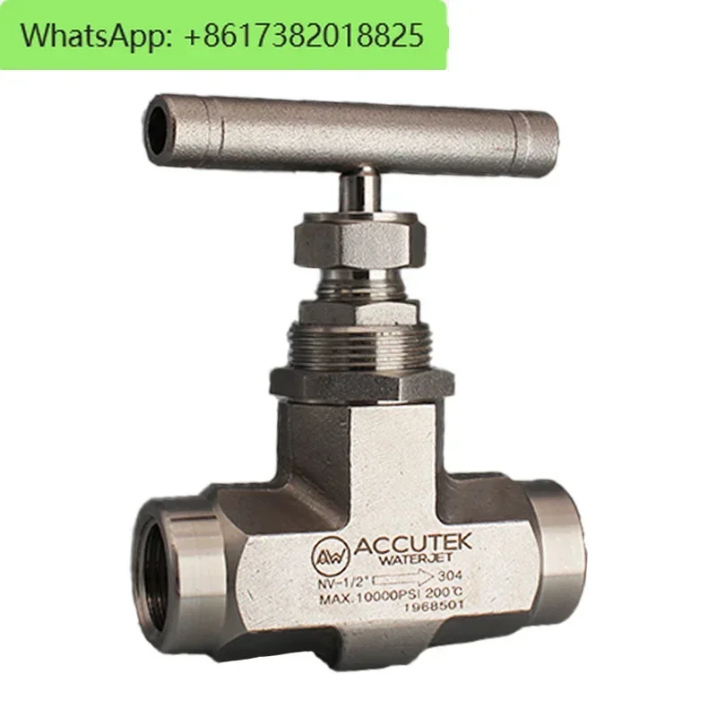 AW 10000psi304 stainless steel ultra-high pressure needle valve 4-piece integrated forged needle globe valve DN15