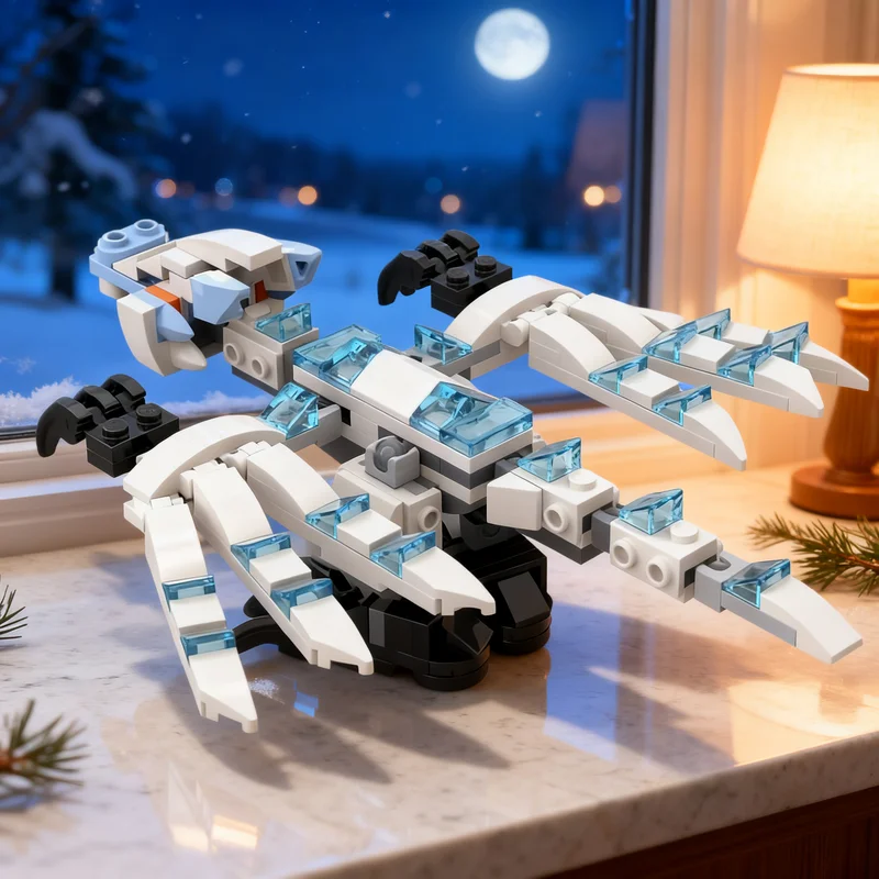 180pcs MOC Pilot Ice Dragon Remake Ninjia Model Toys Building Blocks Architecture Christmas Gift DIY Creative Education Brick