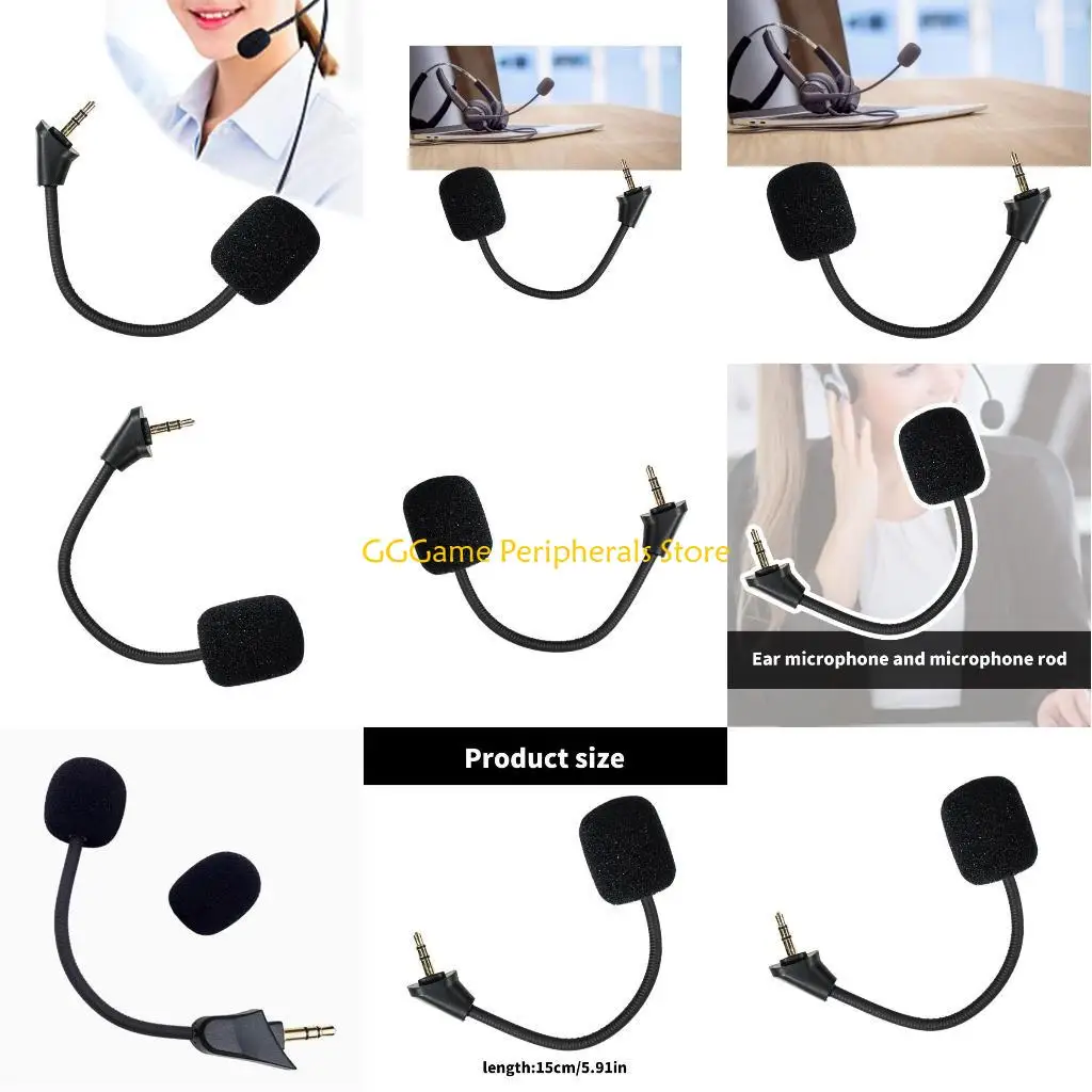 

U55B Headsets Microphone for Technica ATH-GL3 GDL3 Headphone Replacement 3.5mm