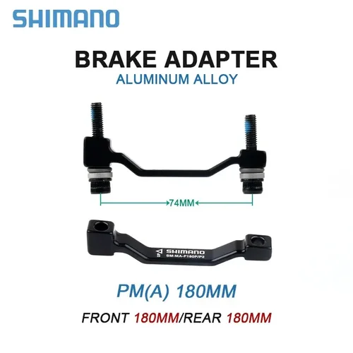 Imagen 2 del producto SHIMANO-Adaptador de disco de freno para bicicleta de carretera, convertidor de montaje de poste de Rotor de freno, piezas de bicicleta ultraligeras, PM A, 180mm, 203mm