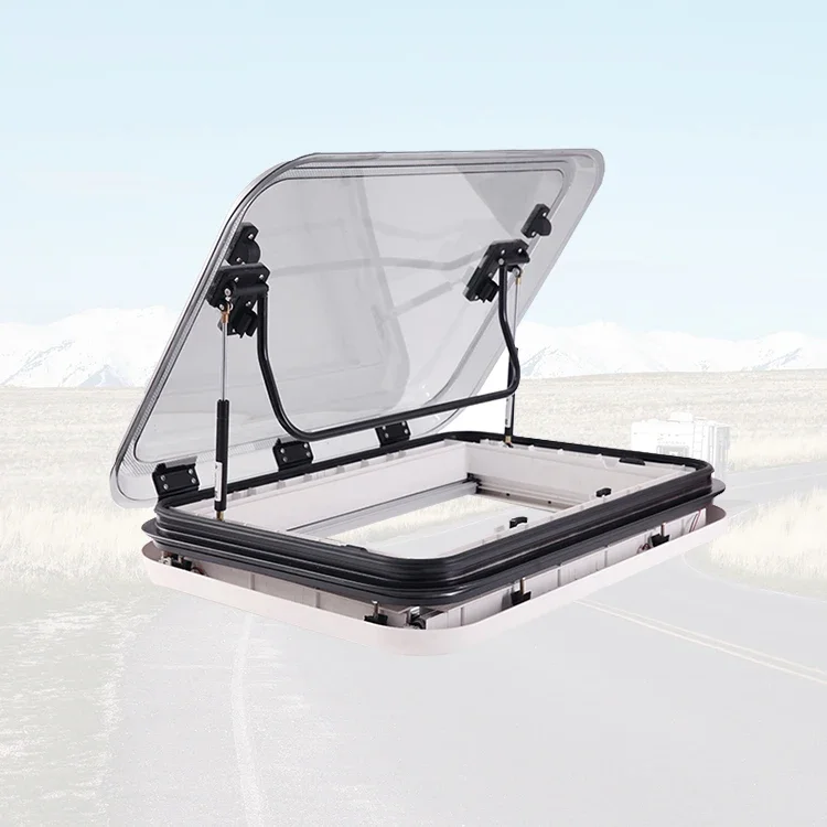 

Camper Accessories Double Glazed Anti-UV Acrylic Glass Motorhome Skylight RV Skylight 960*655 Mm