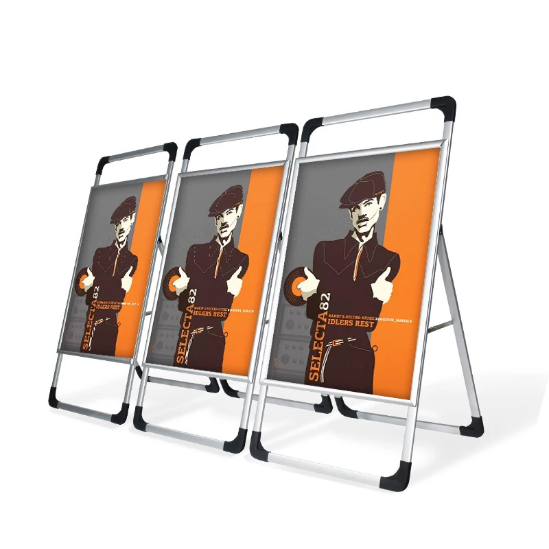 

customized.China factory easy handle single side aluminum stable display rack poster stand advertising