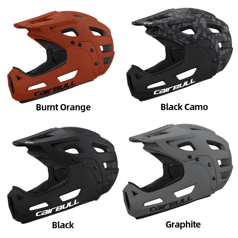 Casco da ciclismo Cairbull-Full Face per uomo e donna Cappello di sicurezza per sport da montagna Berretto da MTB Casco da bicicletta leggero