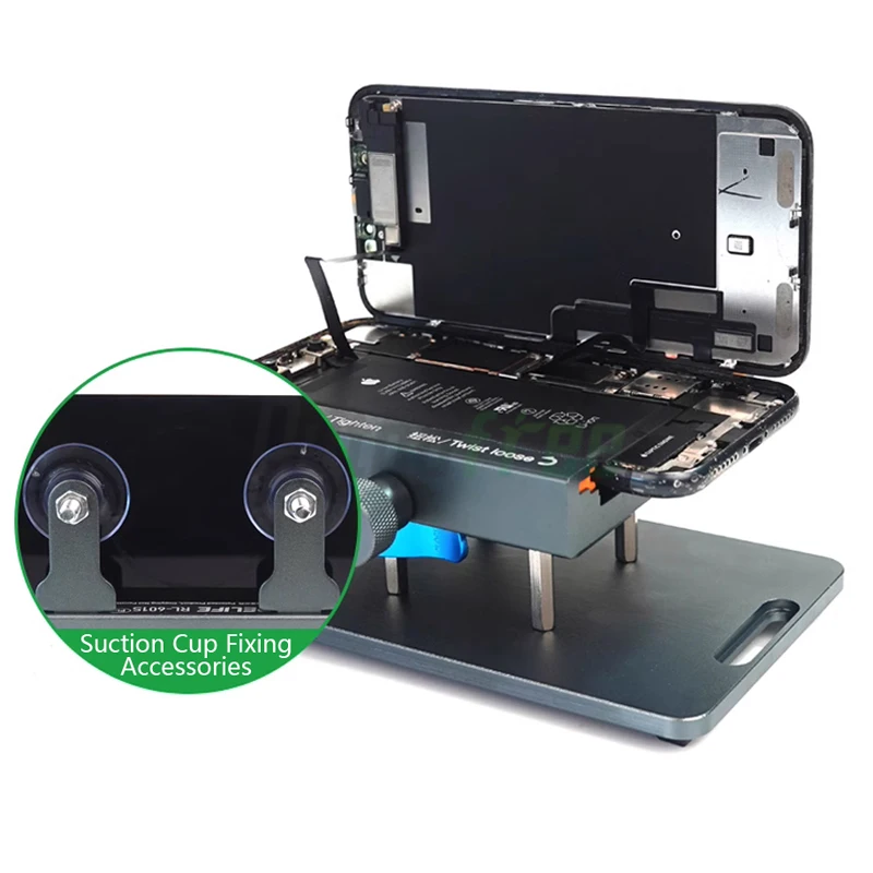 4 In 1 Rotatie Multi-Purpose Armatuur Mobiele Telefoon Verwarming Gratis Scherm Verwijderen Afzonderlijke Klembevestiging Roterende Reparatie Tool