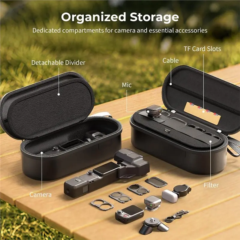 Hot-For DJI Osmo Pocket 4P For Insta360 Luna Ultra Protective Carrying Case Waterproof And Impact-Resistant, Hard Bag 6642