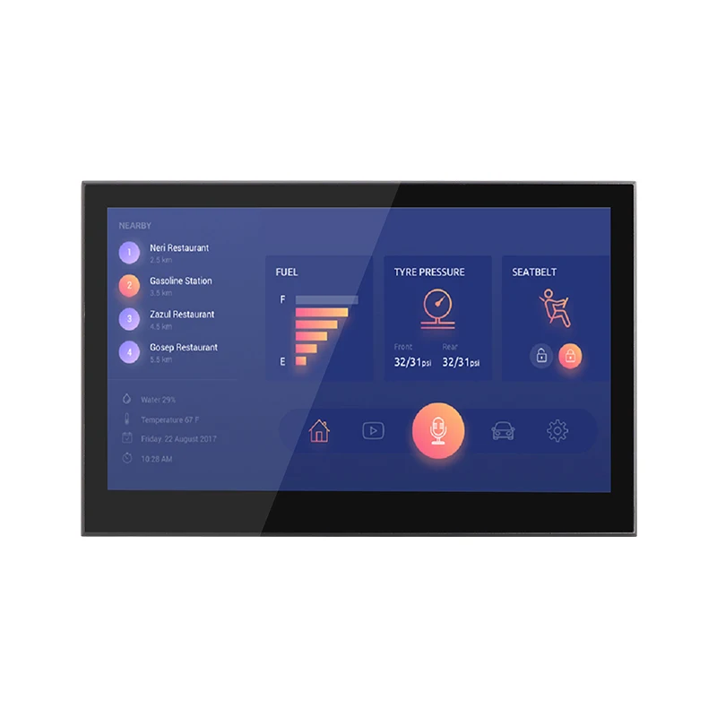 2026new Jun Hot Flush Mount 11.6'' RK3568 2GB 16GB Android Linux Smart Home HVAC All-in-one Touch Control Panel