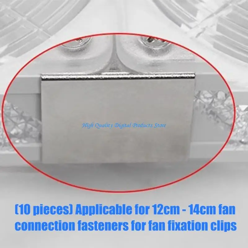 U2JE 120mm to 140mm Cooling Fan Mounting Clip, Metal Mount Part for Replacement Work and Build Changes Daily