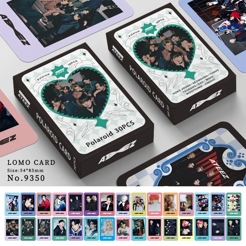 30pcs/set Kpop ATEEZ Lomo Cards New Album High Quality HD  Double-sided High Photocard SEONGHWA YUNHO YEOSANG SAN Fans Gift