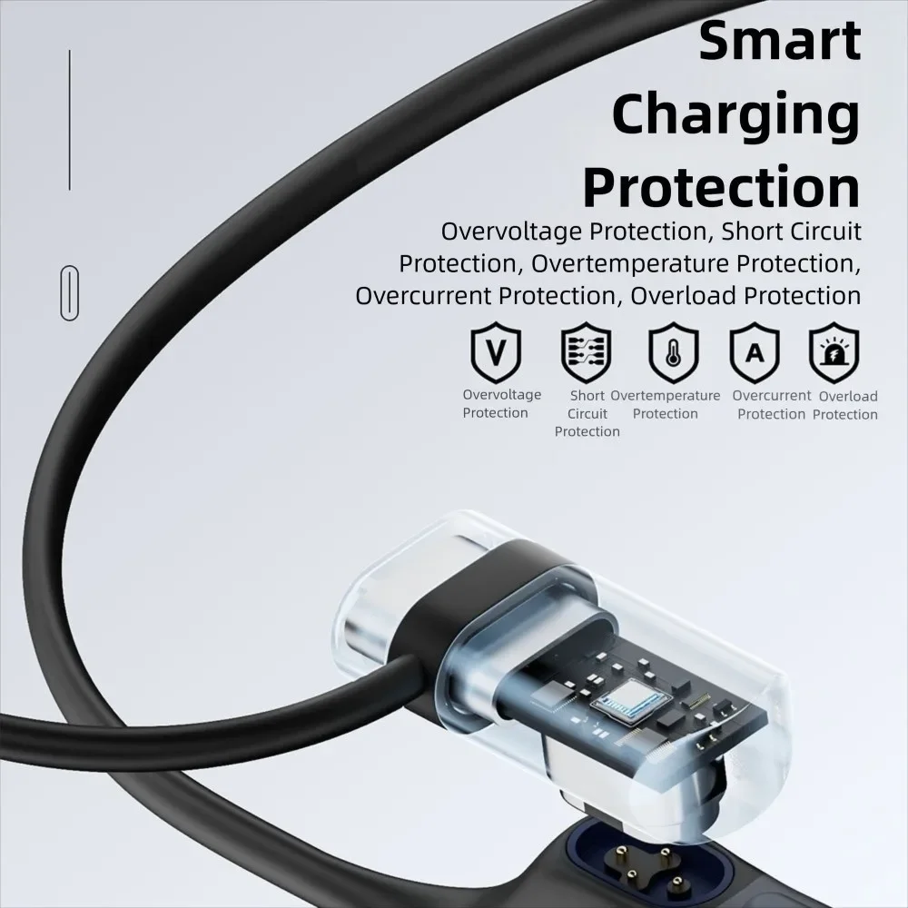 

Зарядный адаптер для наушников с костной проводимостью Type-C, магнитное зарядное устройство с защитой от потери из алюминиевого сплава для Shokz AS800/S803/S810/S710