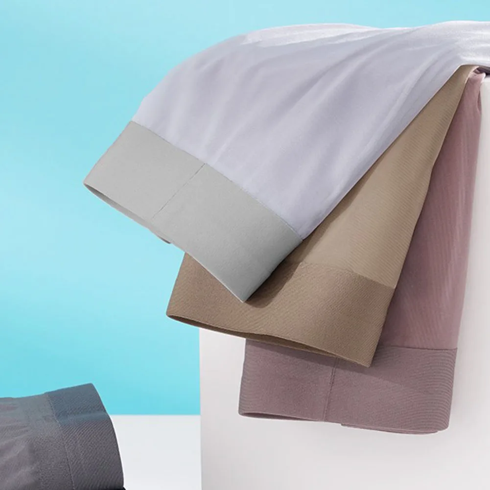 

Men Seamless Ice Silk Briefs Transparent Underwear For Man Boxer Shorts Ultra-thin Hot Hot Lingerie Sissy U Convex Pouch Trunks