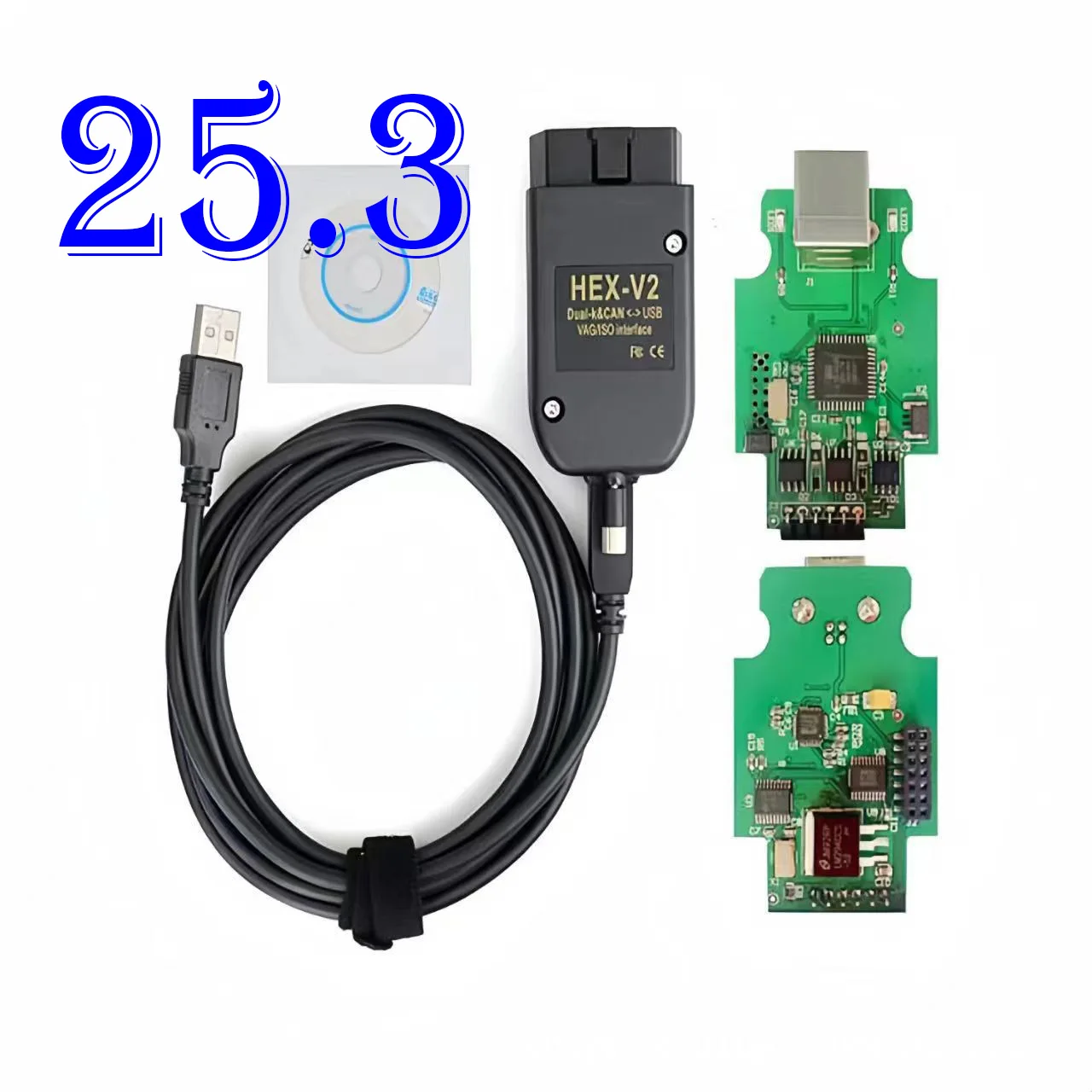 

Обновление V25.3: кабель сканера OBD2 VAG HEX V2 для VW/AUDI/Skoda/Seat — многоязычный инструмент для автоматической диагностики