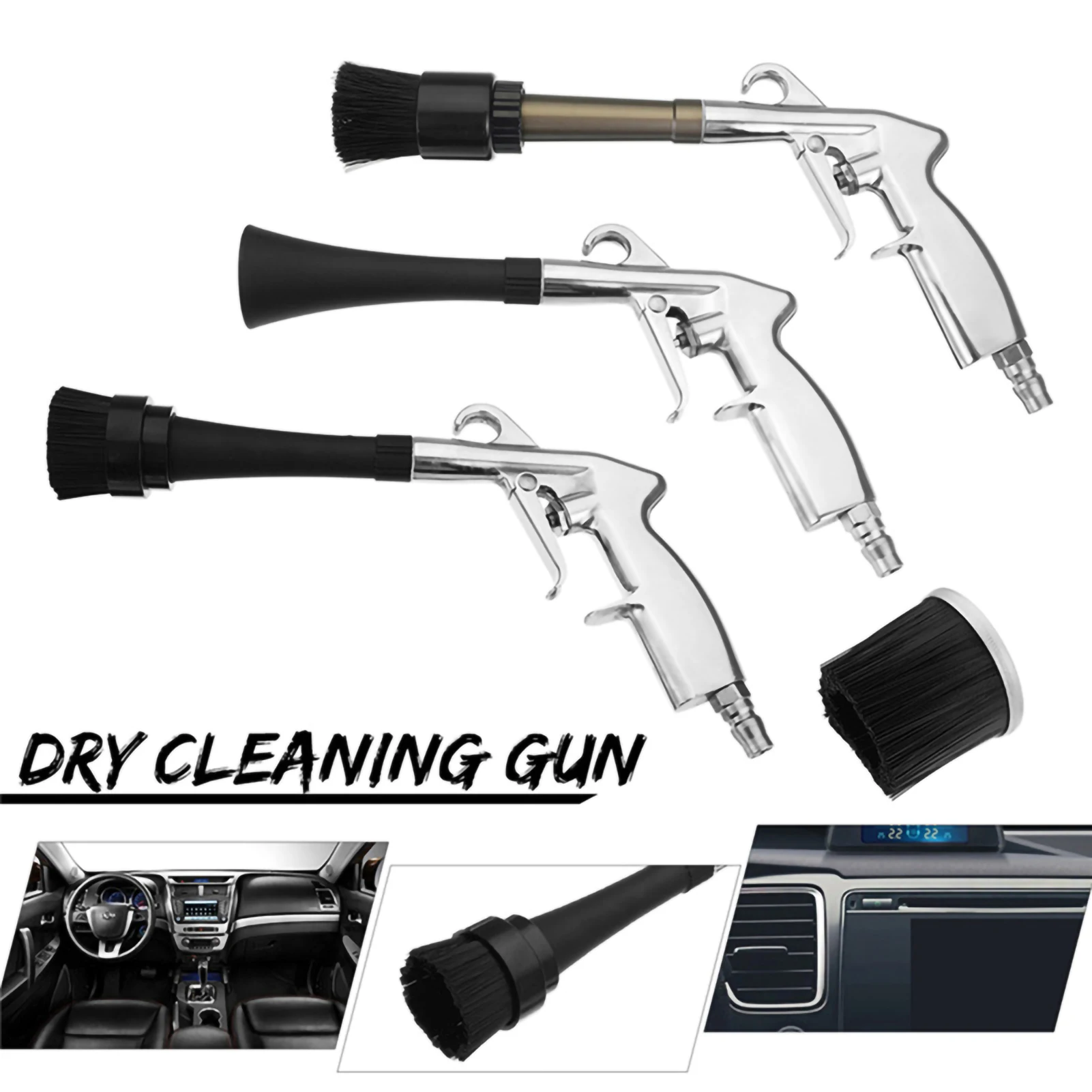 Car Automobile Interior Cleaning Gun Air Pulse Car Wash Tools ( Japanese Male Head ) High Pressure Car Clean Air Pulse Car Clean