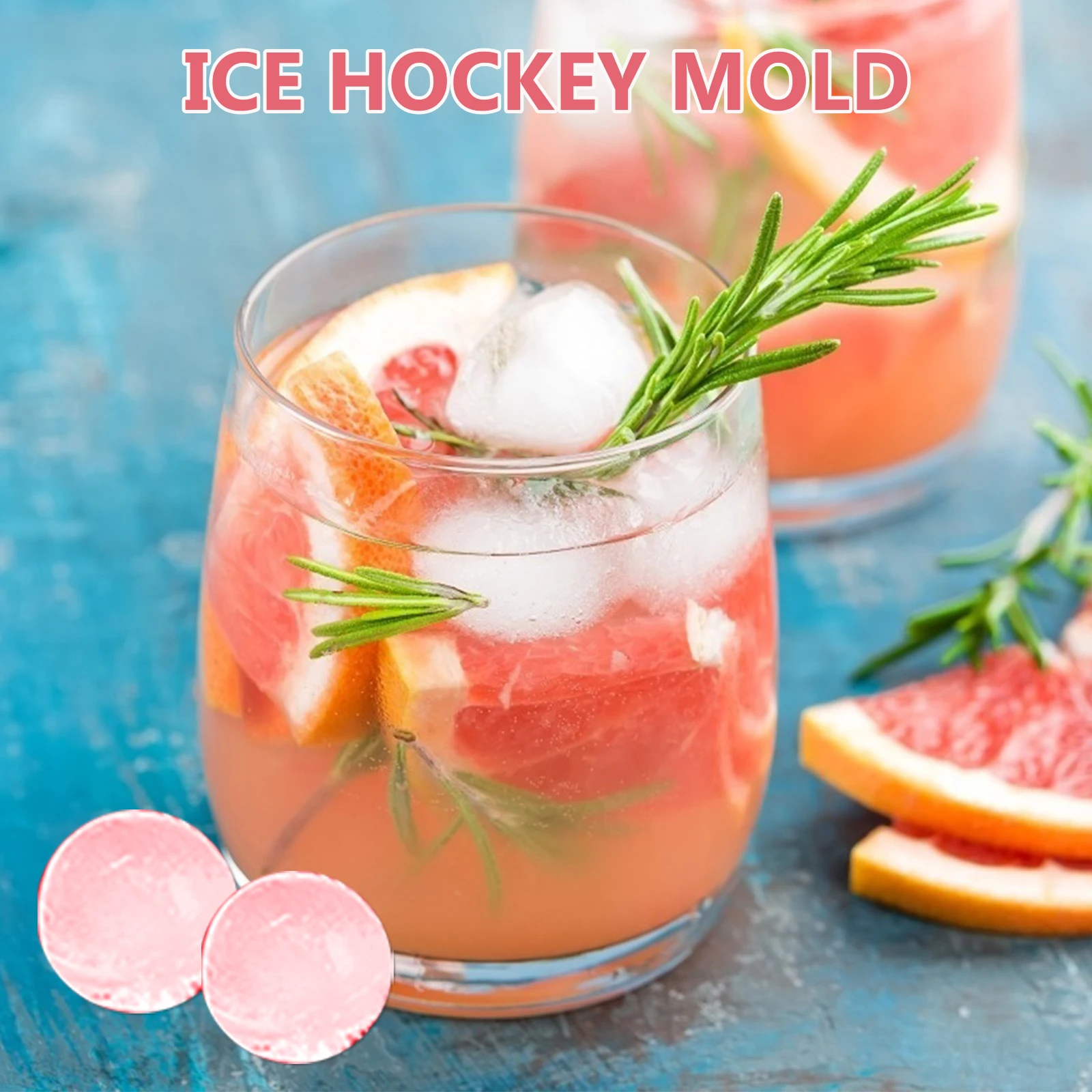 

2pcs Ball Mold Creative Mini Ice Making Tray For Home Diy Sphere Ice Cube Maker Reusable Silicone Mold For Whiskey Cocktail