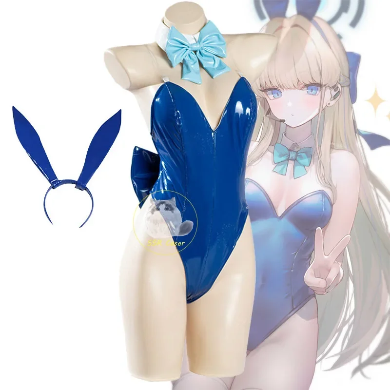 アニメブルーアーカイブコスプレアスマトキコスプレ衣装セクシーなバニー制服フルセット Jumpsyit ハロウィンパーティーロールプレイ服
